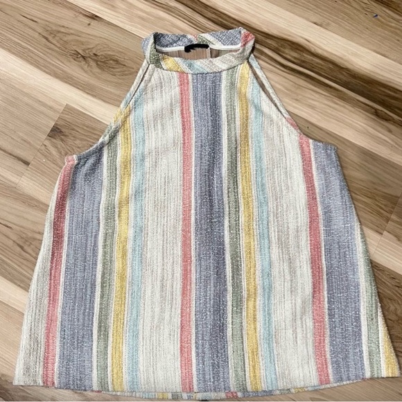 Anthropologie style-Women’s Multicolor Striped Tank Top - Picture 2 of 5